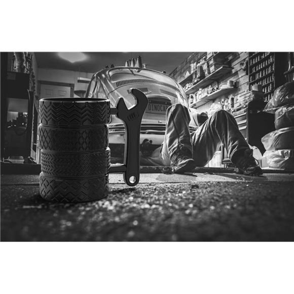 Tire Coffee Tea Mug Gift for Car Lovers Mechanics Car Enthusiasts ChristmasGifts - Picture 5 of 7